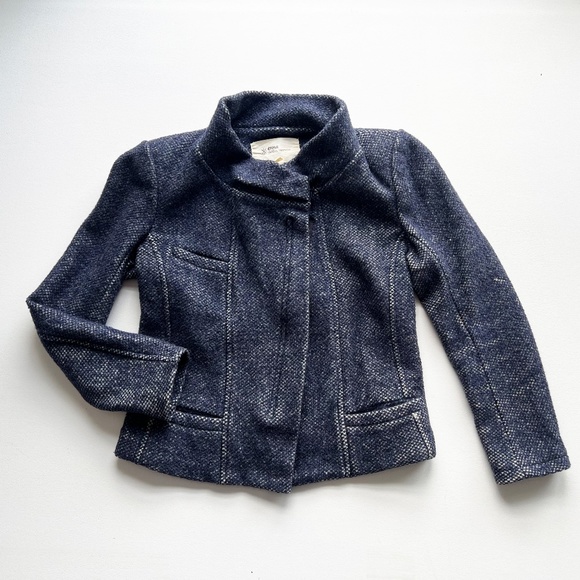 ISABEL MARANT ETOILE Navy Wool Jacket Size 1 100% Virgin Wool - Picture 3 of 8